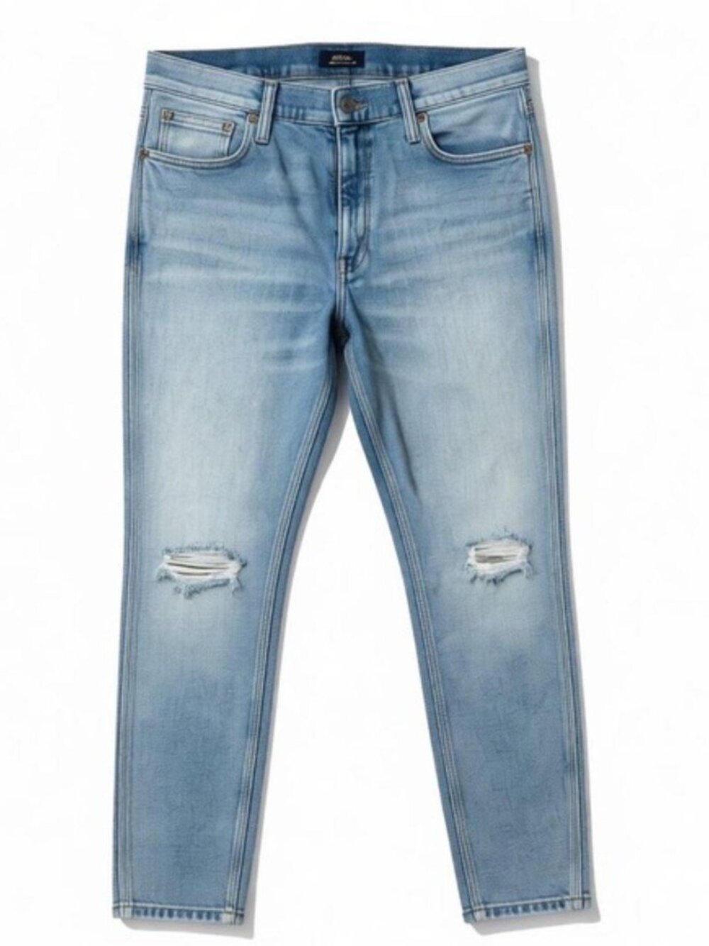 Polo Ralph Lauren Vintage Thompson Riding Crop Distressed Light Denim Jeans 32